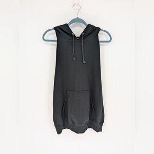 BLK DNM Black Sleeveless Hoodie Workout Casual Streetwear Mens Size Medium
